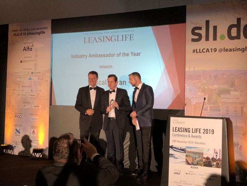 From Left-Right: Chris Sullivan (Non-Executive Director, Alfa), Pascal Layan (Deputy CEO, BNP Paribas Leasing Solutions) and Andrew Denton (Chief Executive Officer, Alfa).